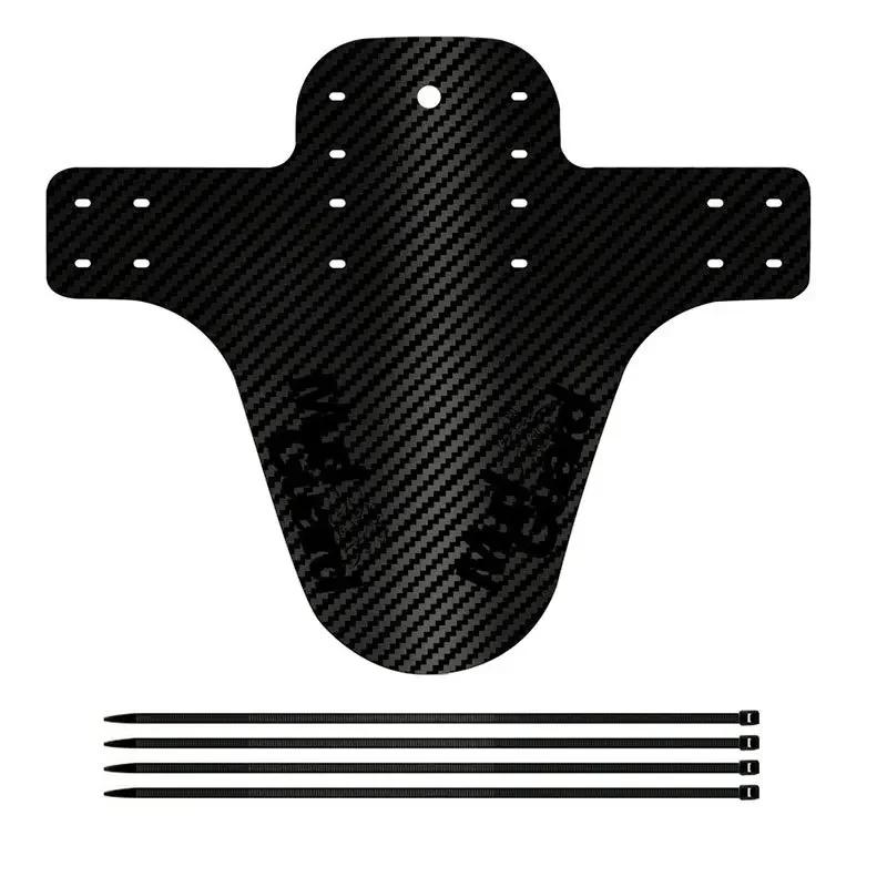 Colorful Bike Fenders MTB Road Front Rear Mudguard Mountain Bike Carbon Fiber Cycling Fixing Accessories Bicycle Bike Parts чёрный