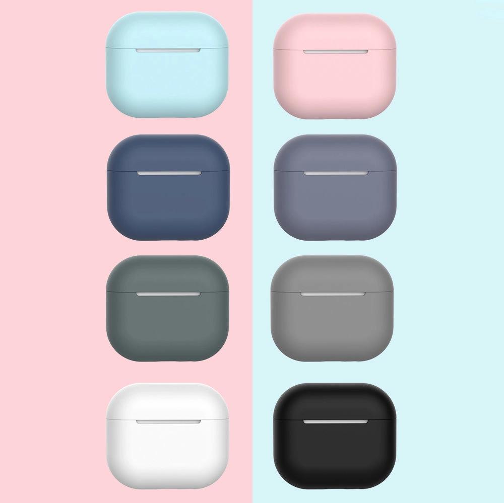 Etui Do Airpods 3 Silikonowy Miękki Pokrowiec Na Słuchawki Ciemnoniebieski (Case C)