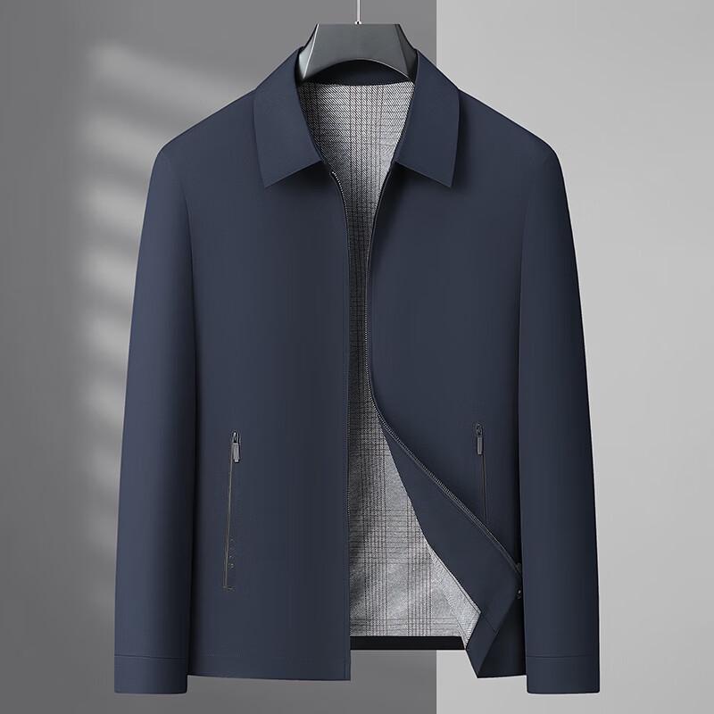 Firstview Men s Casual Commuter Lapel Zipper Jacket FV25D1817 58/4XL