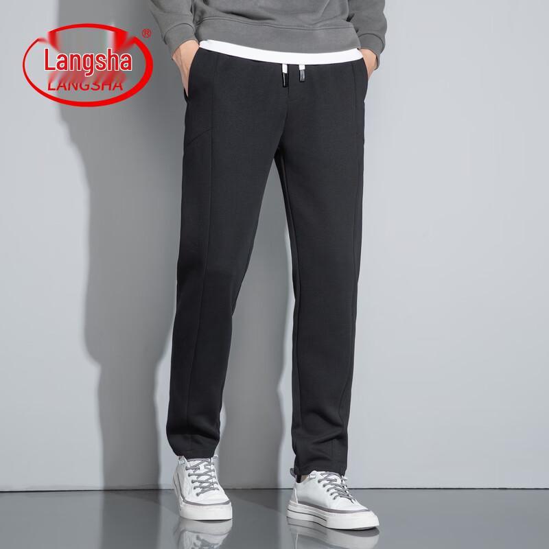LangSha Men s Loose Straight-Leg Casual Sport Pants L