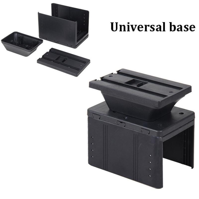 Car Armrest Center Console Elbow Arm Rest Box Storage + Base Universal Us Stock