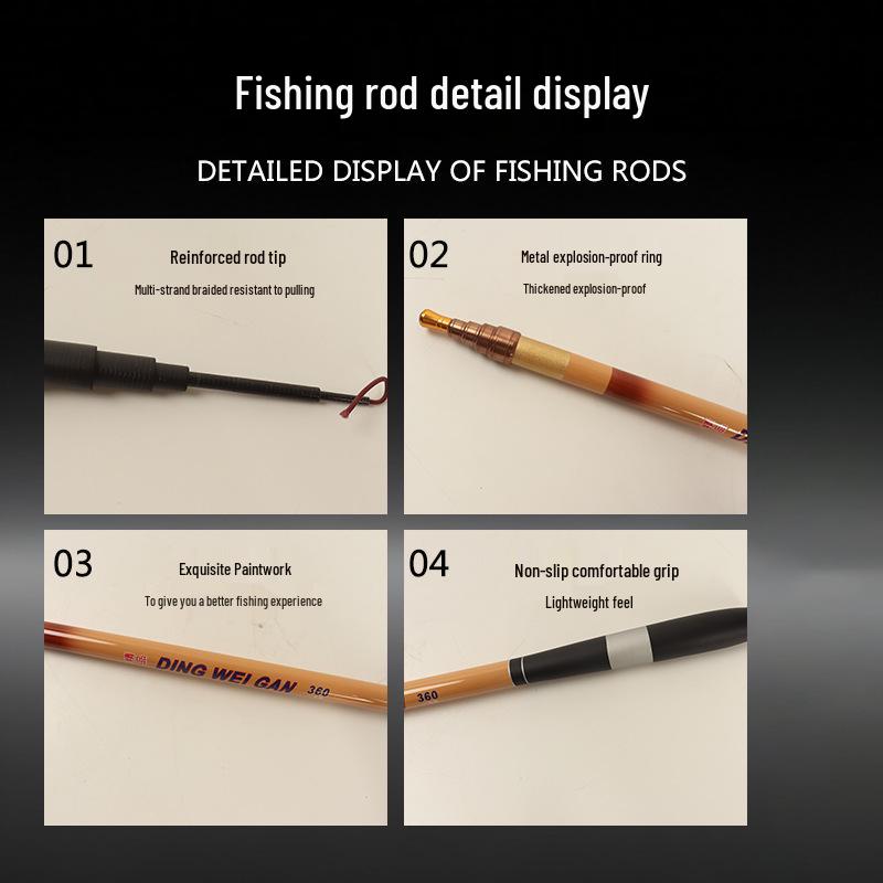 Carbon Ultra-Short 28-Section Retractable Fishing Rod - Ultra-Hard, Portable, Ideal for Leisure and Wild Fishing