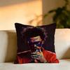 Pop Singer The Weeknds Pillow Case Square DoubleSided Sofa Cushion Cover Bedroom Bedside Pillow