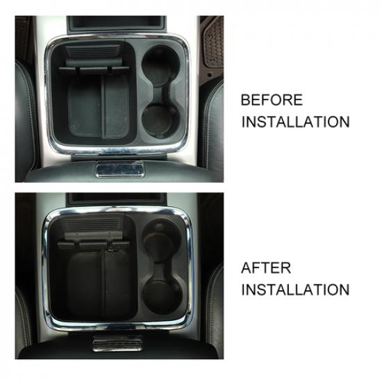 Zentrales Aufbewahrungsbox Dekorationsrahmen Abdeckung Zierleiste Für Dodge RAM 1500 2015-2017 Chrom