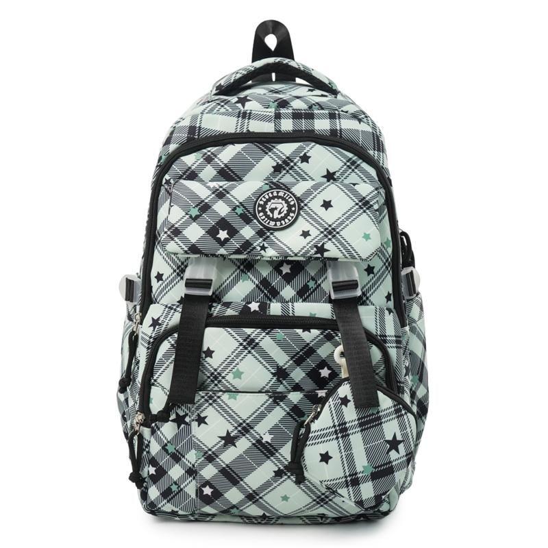 Women's Star Printed Backpack with Coin Purse