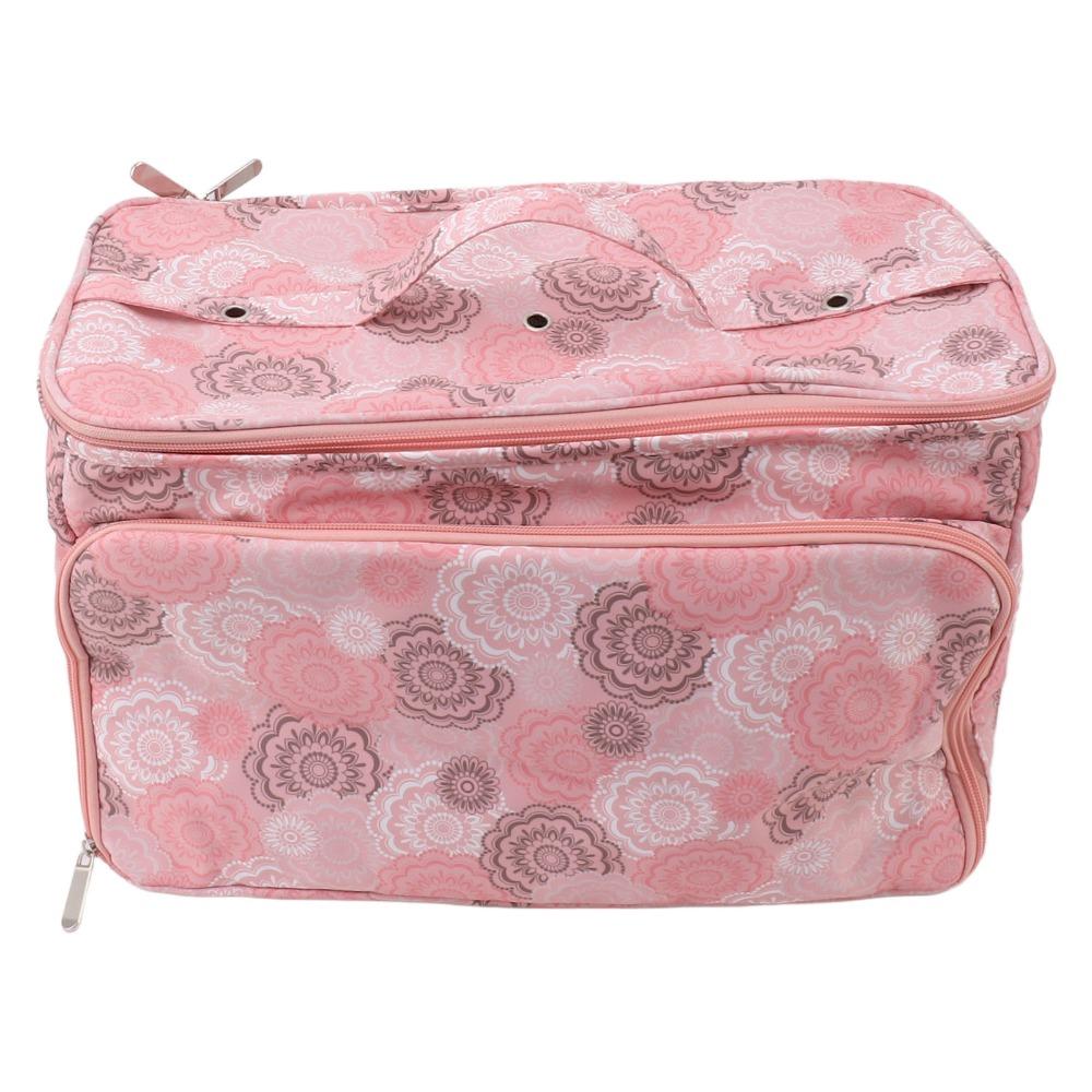 Multifunctional Crochet Holder Bag Pink Color Crochet Bag Yarn Storage Bag Traveling