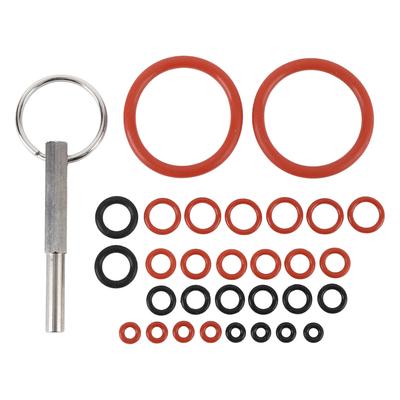 30pcs Coffee Machine Silicone O Rings with Coffee Machine Repair Tool Key Silicone O Ring Repair