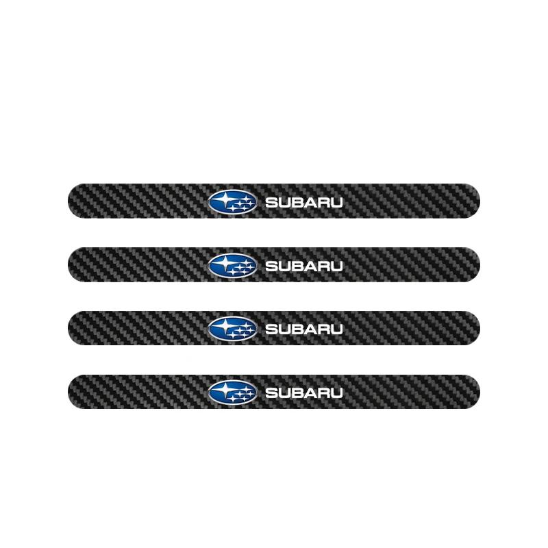 Automotive Threshold Bar with Door Handle Bowl Scratch Protective Sticker For Subaru Impreza Forester Tribeca WRX Outback lki1