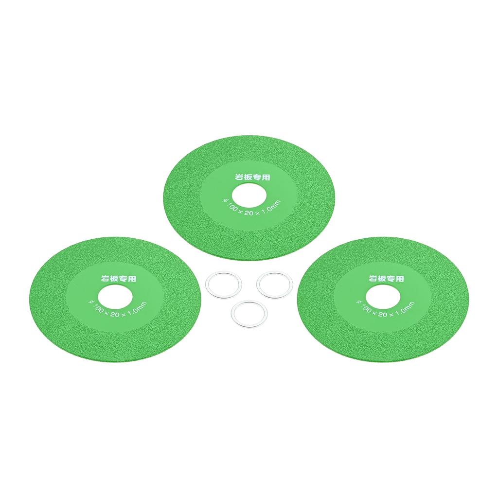 3pcs Rock Plate Special Cutting Pieces 110mm Diamond Grinding Discs for 4Inch Angle Grinders Cutting Rock Slabs Glass Tiles