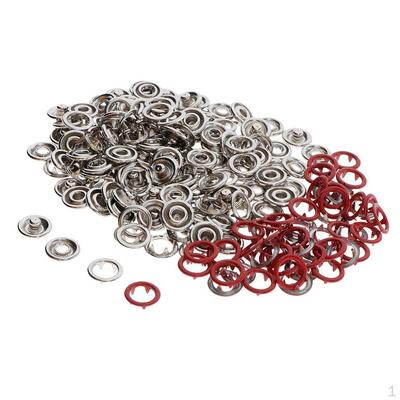 50 Sets 5-Krallen-Hohlknöpfe, Schnappschnalle für Kleidung, Jacken