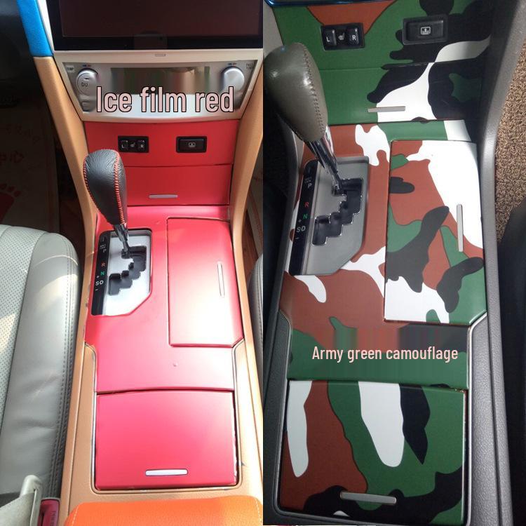 6th-Gen Camry Gear Panel Carbon Fiber Interior Stickers