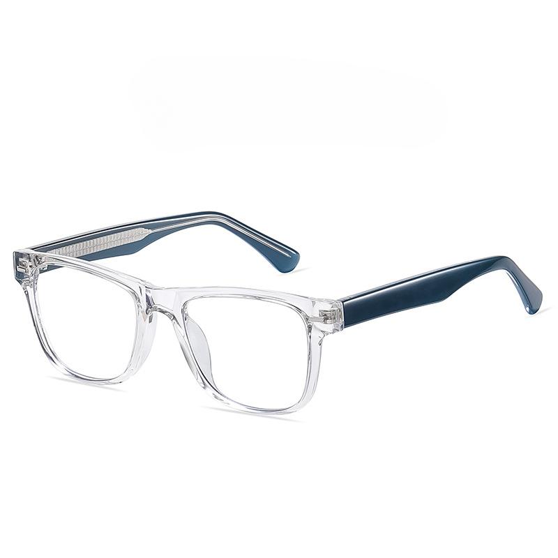 Trend Retro Anti-blue Flat Mirror Male Box TR Pin Transparent Glasses Frame Female Can Be Equipped with Myopia Frames.
