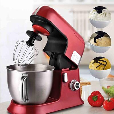 KitchenCook Robot Amasador 6,5l Con Batidora - 1300w - 10 Velocidades+pulse - Movimiento Planetario - Bol De Acero - Kit Pastelería