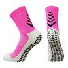 Non Slip Grip Soccer Socks with Triangle Silicone Dots for Enhanced Traction and Stability Athletic Sports Crew Socks for Football Training