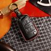 Leder Autoschlüssel Hülle Abdeckung Schlüsselanhänger Zubehör für Volkswagen Vw Golf 7 CC 280 330 Touran Lamando Sportsvan Passat Schlüsselanhänger Halter