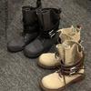 Fashion Retro Women's 2025 New Thick Heel Belt Buckle Short Boots Versatile Casual Motorcycle Boots