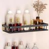 Suction Cup Wall-Mounted Triangle Bathroom Shelf - Space Aluminum, No Drilling Required