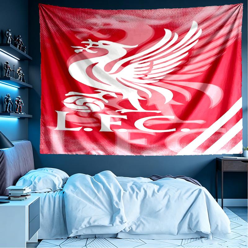 Liverpool F.C Print Tapestry, Lightweight Wall Hanging, for Bedroom, Dorm, Living Room, Home Art Decor - Birthday Christmas Gift for Friends