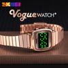 Exquisite, fashionable and simple green luminous women's ins wind led electronic watch