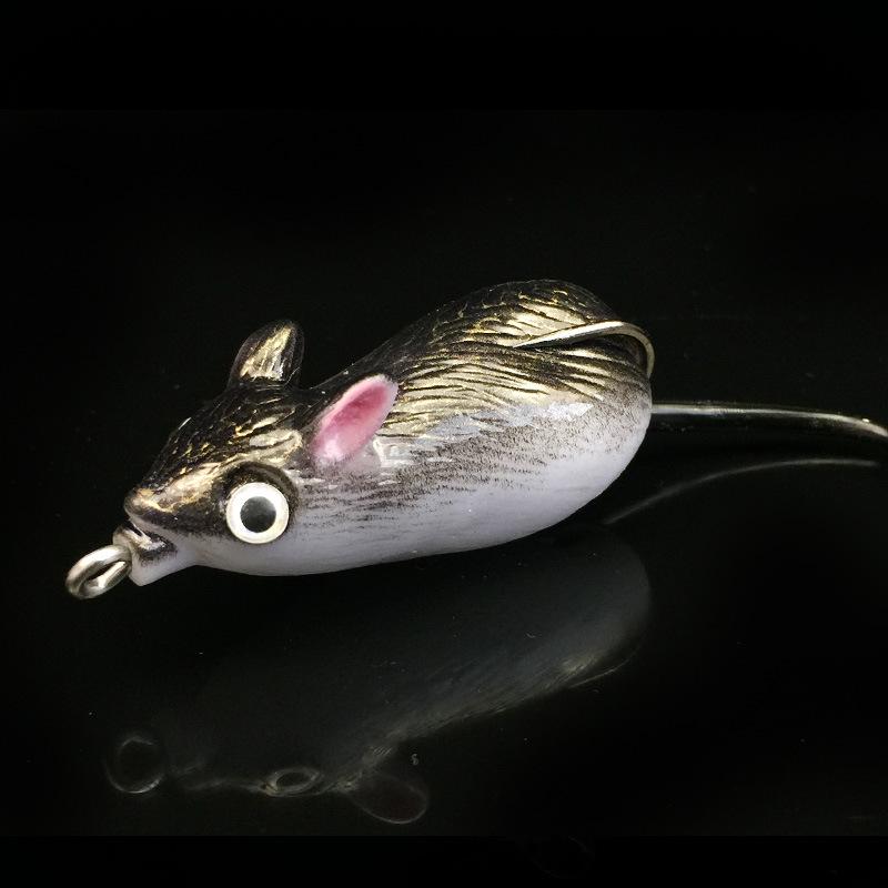 Fishing Rubber Mouse Soft Large Lures Baits Top Water Tackle Hooks Bass Bait New