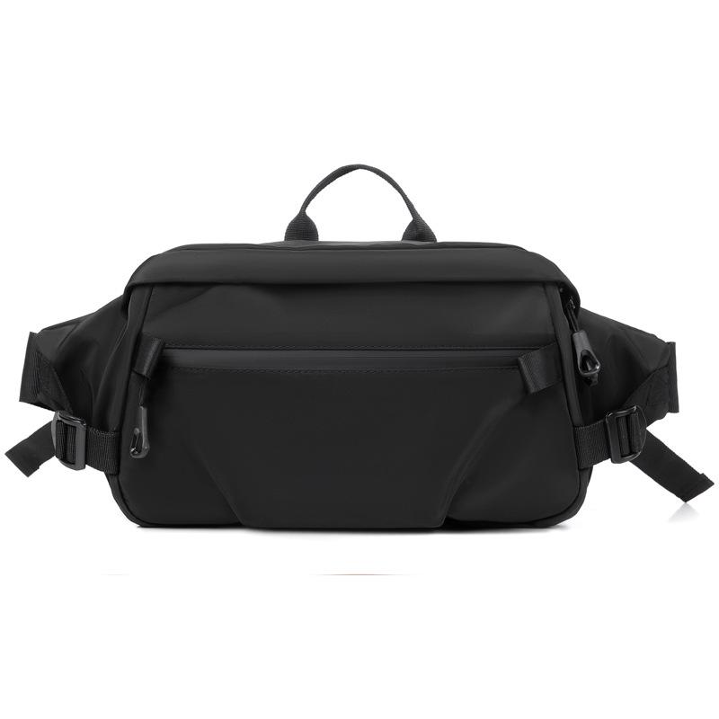 New men's fanny pack, functional breast bag, simple and fashionable shoulder bag, sports fanny pack, large-capacity satchel bag, men's models