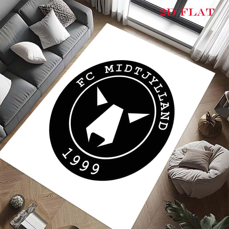 FC Midtjylland Carpet Rug for Living Room Bedroom Home Sofa Decoration,Kids Play Nonslip Floor Mat