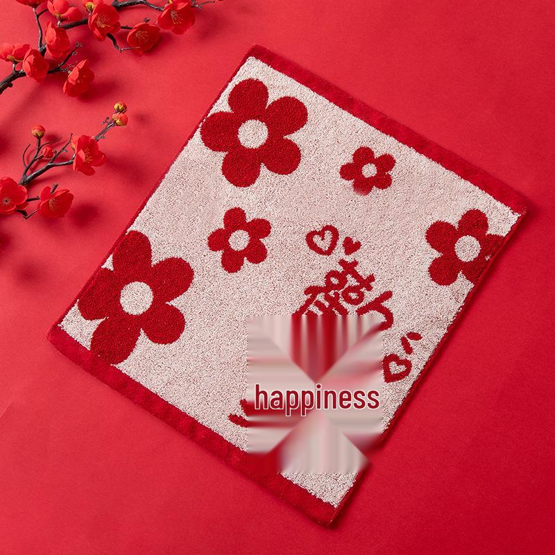 Joyful Celebration Handkerchief 35x35 Cm - Richly Themed Souvenir for Weddings and Events