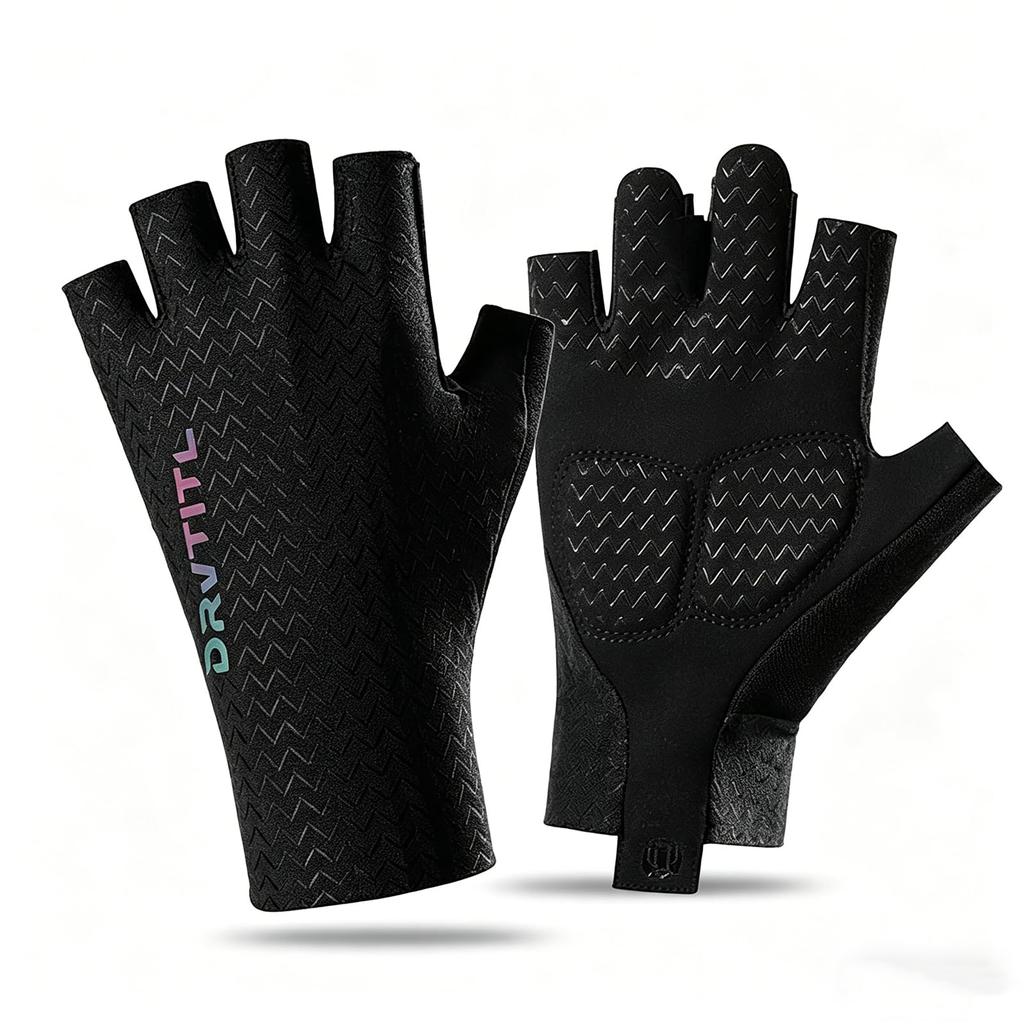 SHUVZARI Cycling Summer Use Bicycle Gloves for Men and Shock Touchscreen UV Road Gloves, (Half-Finger Type), Women, Fingerless, Breathable, Non-Slip,