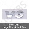 ABS V6 V8 Automobile Displacement Logo For VW Volkswagen Car Styling Rear Trunk Stickers Emblem Tailgate Decal Car AccessoriesKD0