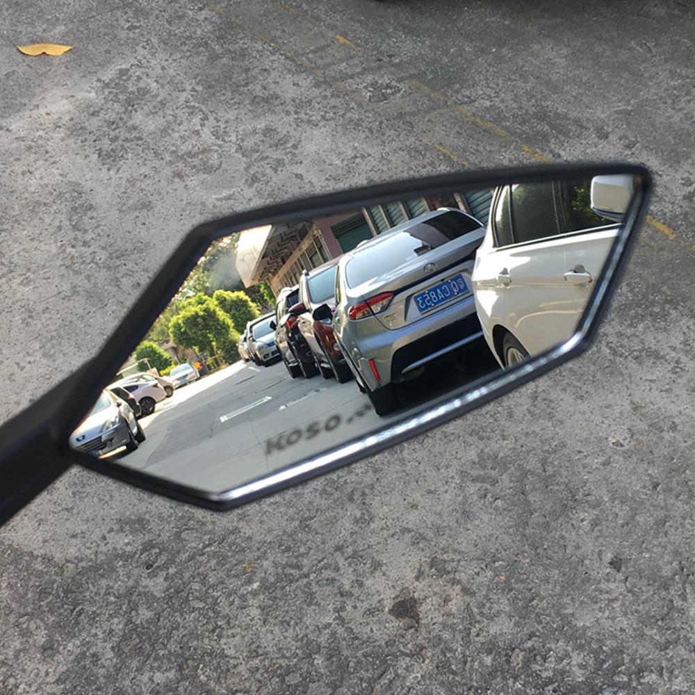 Negro Universal Scooter espejos retrovisores par ciclomotor ATV motocicleta espejo de respaldo