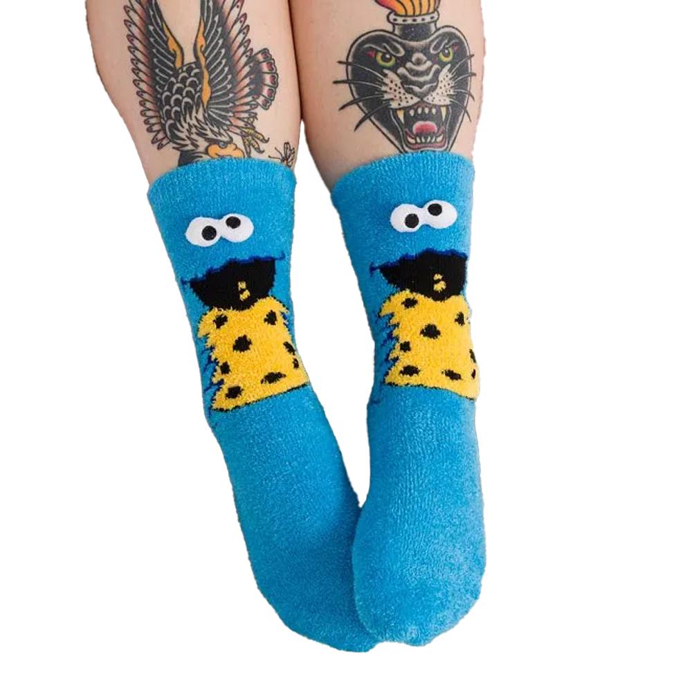 Sesame Street Unisex Adult Me Love Cookies! Cookie Monster Crew Socks