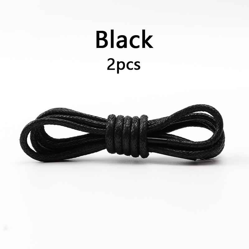 Waxed Cotton Round Shoe Laces Leather Oxford Shoelaces Waterproof Shoelace for Women Men Boots Loafers Shoes Lace Accessories