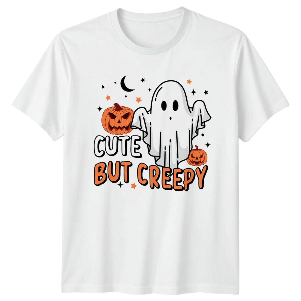 Cute But Creepy TShirt Ghost Spooky Halloween Gift For Him And Her S