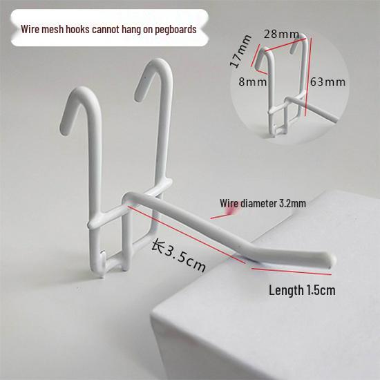 Metal Gridwall Hooks for Jewelry, Phone Charms, and Hardware Shelving