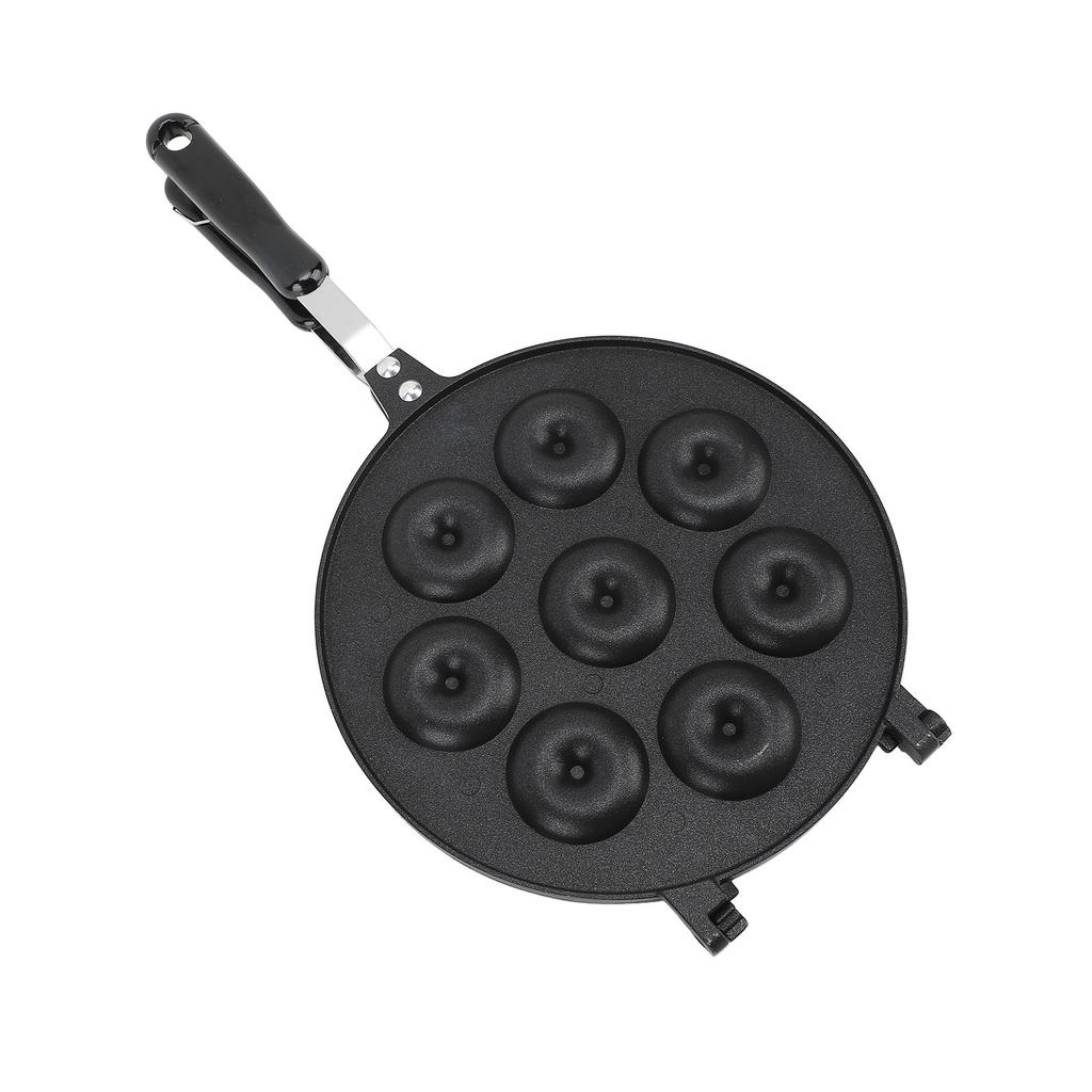 Formă pentru gogoși din aliaj de aluminiu Tavă de copt Tavă de prajituri pentru vafe cu mâner de mână pentru a face prăjituri mici