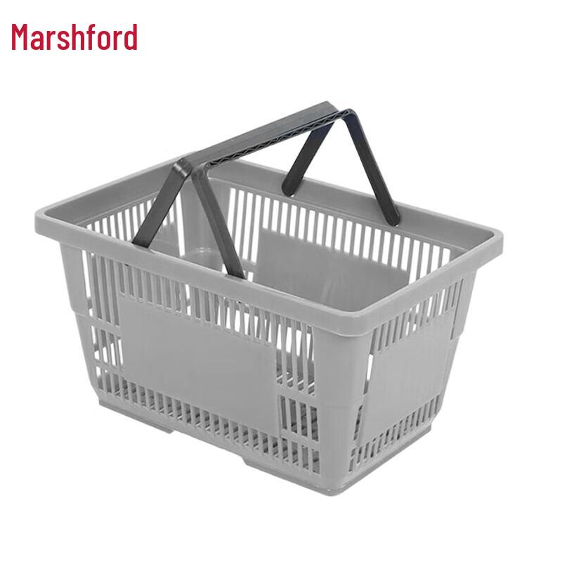 Mashifu Plastic Shopping Basket Large серый