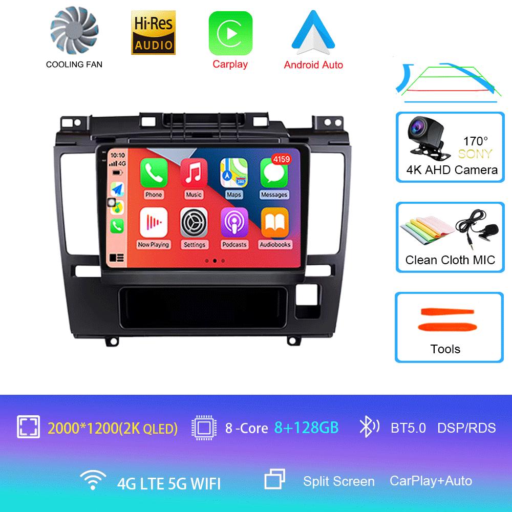 Android 14 Car Radio For Nissan Tiida 2005-2010 Multimedia Video Player Stereo GPS Navigation Carplay Andorid Auto 5G WIFI DSP