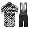 Men Women Cycling Jersey Bib Shorts Set Breathable Mountain Road Bike Outfit