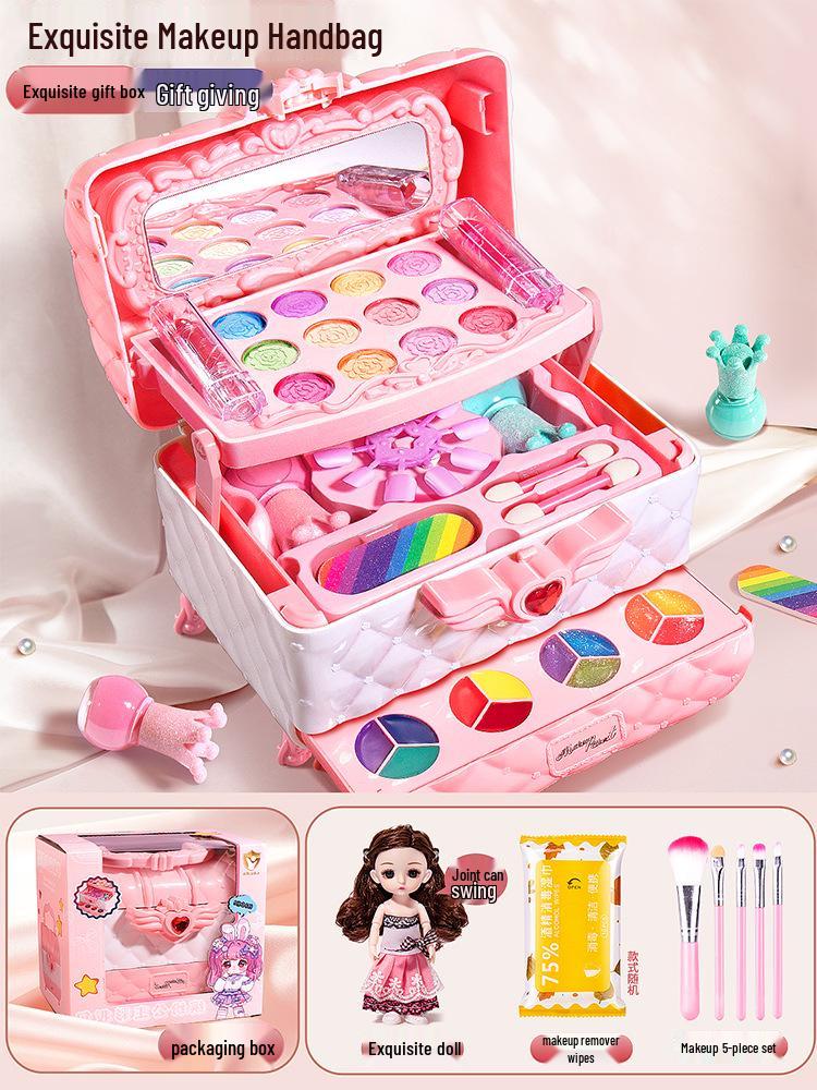 

Набор для макияжа «Маленькая принцесса»: Игрушки для ролевых игр: помада и лак для ногтей для детей