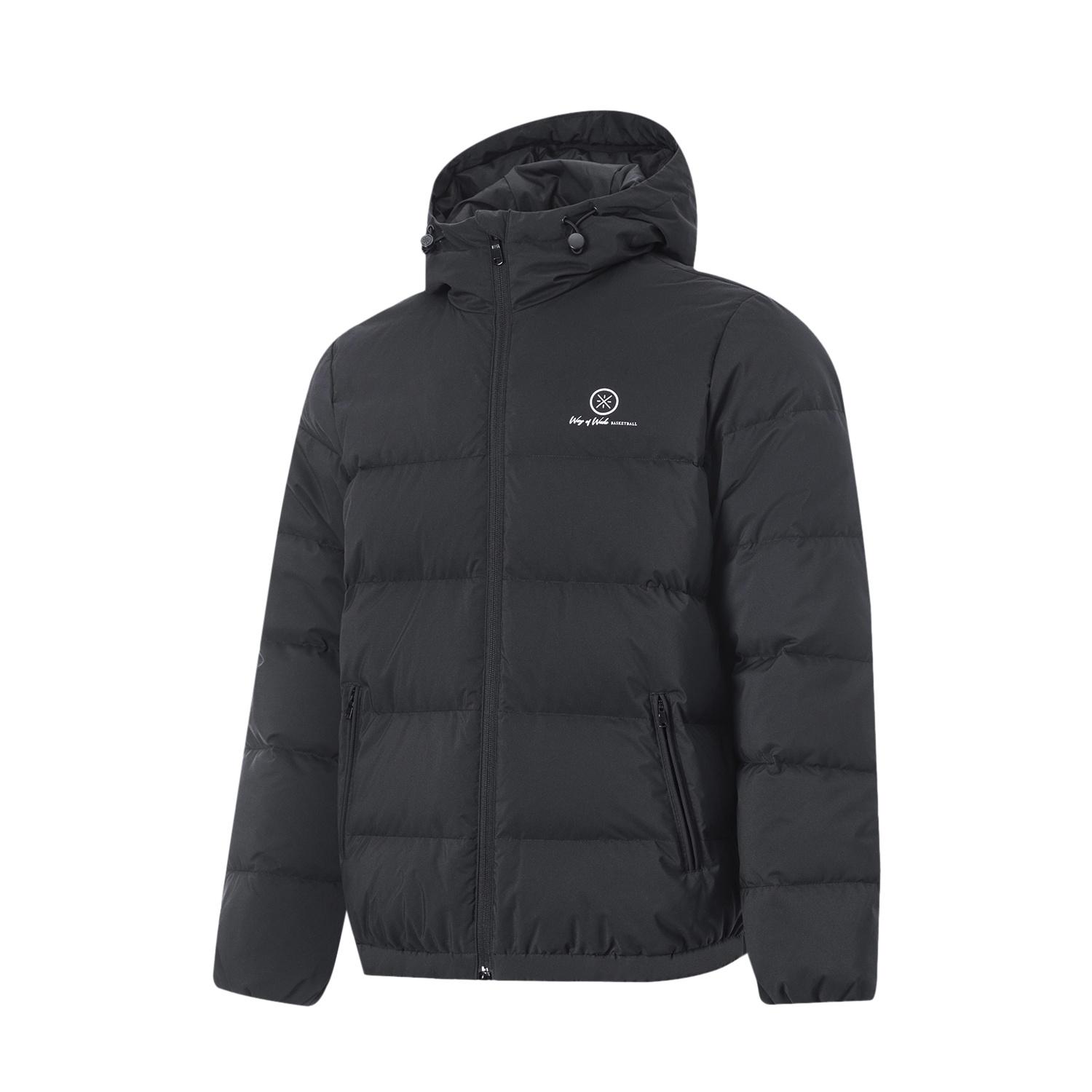 Li-Ning Way Of Wade Graphic Down Hooded Jacket  Black  Men s AYMT163-1 L