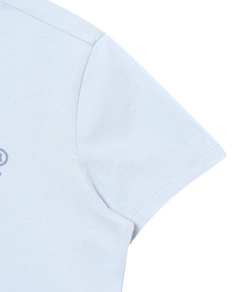 Syupeodeulai Women'S Essentials Logo T-Shirt Sky Blue Sdfiscq01Sbl