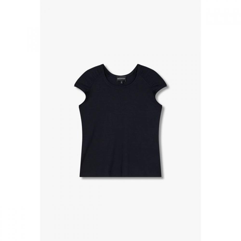 

Emporio Armani Women S STreTch Cap Sleeve T ShirT A525126517 XS
