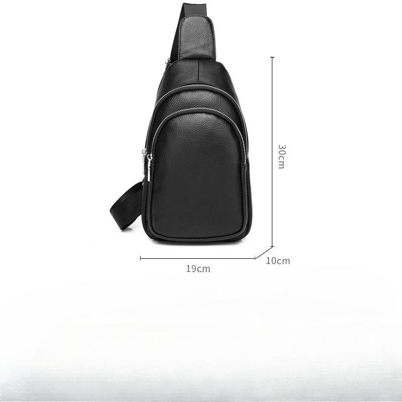 Genuine Leather Shoulder Bag, Cowhide Crossbody Bag, Trendy and Fashionable Front Crossbody Bag