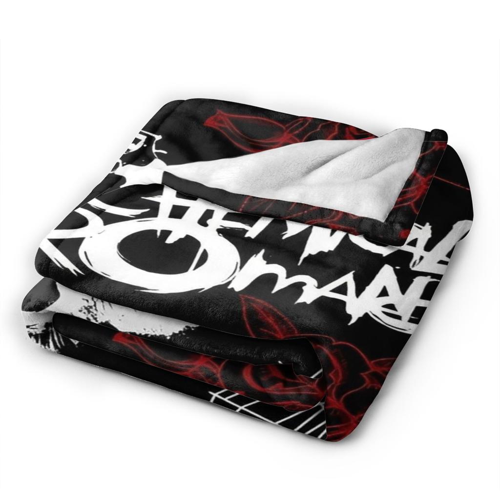 My Chemical Romance Zespół Muzyczny Kocy Punk Rock Flanelowy Nowość Oddychający Koc do Rzucania na Krzesło Pokrycie Sofy Dekoracja Tekstylna