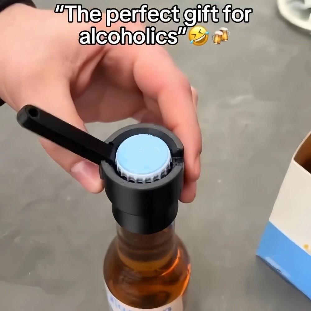 3PCS 3D Printed Cap Launcher Remover Portable Beer Can Opener Bottle Cap Deflectors  Novelty Gift