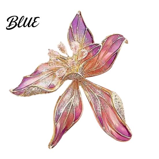 Brooch for Hats Peony Flower Pin Women Enamel Floral Lapel