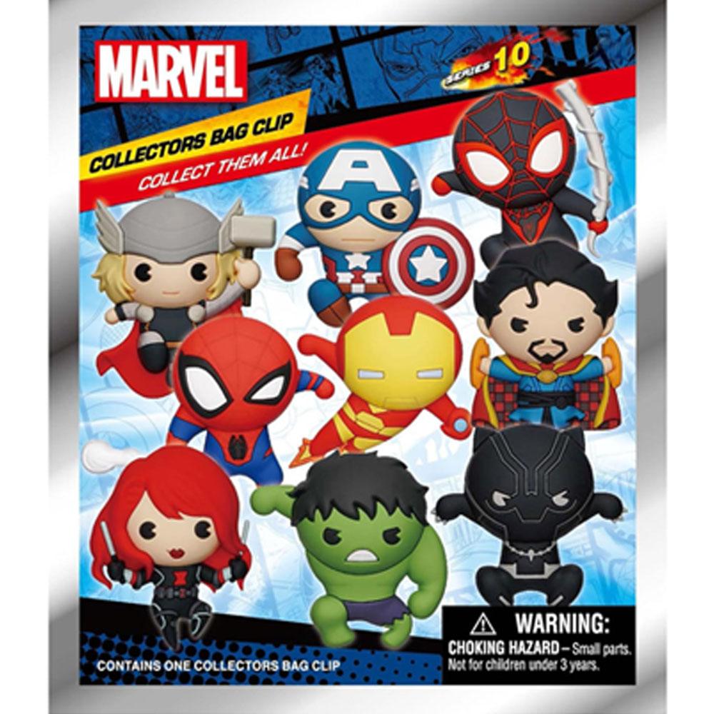 1PC Marvel Officially Licensed Avengers 3D Figurine Blind Box Bag Clip Spider-Man Iron Man Backpack Accessories Great Gift