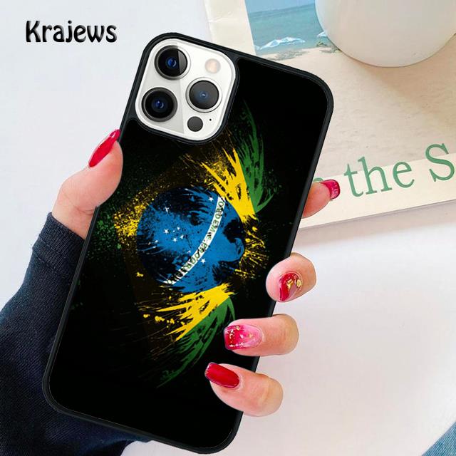

Brazil Flag soft Phone Case Cover For iPhone 17 Air 16 15 14 plus 12 13 pro max coque Shell Fundas iPhone 11pro