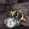 Conceptor Personality Men'S Steel Belt Watch Trend Waterproof Calendar Luminous Quartz Watch