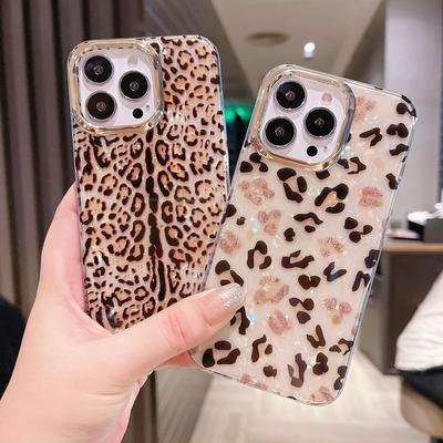 Cool Leopard Pattern Phone Case For Iphone 14 11 12 13 Pro Max Soft Tpu Bumper Camera Protective Cover